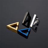 Punk Triangle Ear Bone Hoop Earrings Stainless Steel Clip on Earring