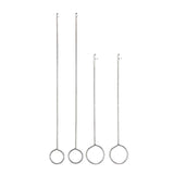 Stainless Steel Crochet Hook Loop Turner Fabric Tubes Strap Belt Strips DIY