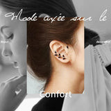 Pearl Ear Hook Earrings Cuff Clip No Pierced Women Female Ear Jewelry