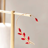 Pearl Ear Hook Earrings Cuff Clip No Pierced Women Female Ear Jewelry