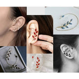 Pearl Ear Hook Earrings Cuff Clip No Pierced Women Female Ear Jewelry