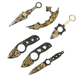 Self-Defence Key Chain Resin Mold Swords Dagger Silicone Mould