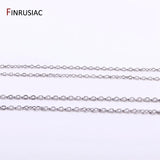 Stainless Steel O-Shape Necklace Chains 1.2mm/1.5mm
