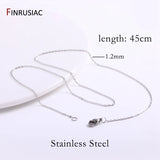 Stainless Steel O-Shape Necklace Chains 1.2mm/1.5mm