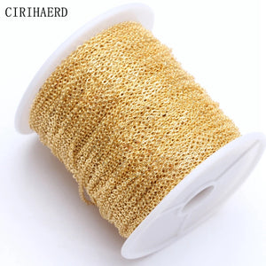 1.2mm/1.6mm Thin Chain for DIY Jewelry Necklace Bracelet