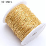 1.2mm/1.6mm Thin Chain for DIY Jewelry Necklace Bracelet