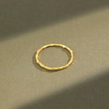 1.2mm 925 Sterling Silver Irregular Surface Rings Women Fine Jewelry