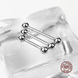 1.2mm 925 Sterling Silver Lip Nipple Ring Piercing