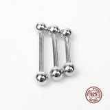 1.2mm 925 Sterling Silver Lip Nipple Ring Piercing