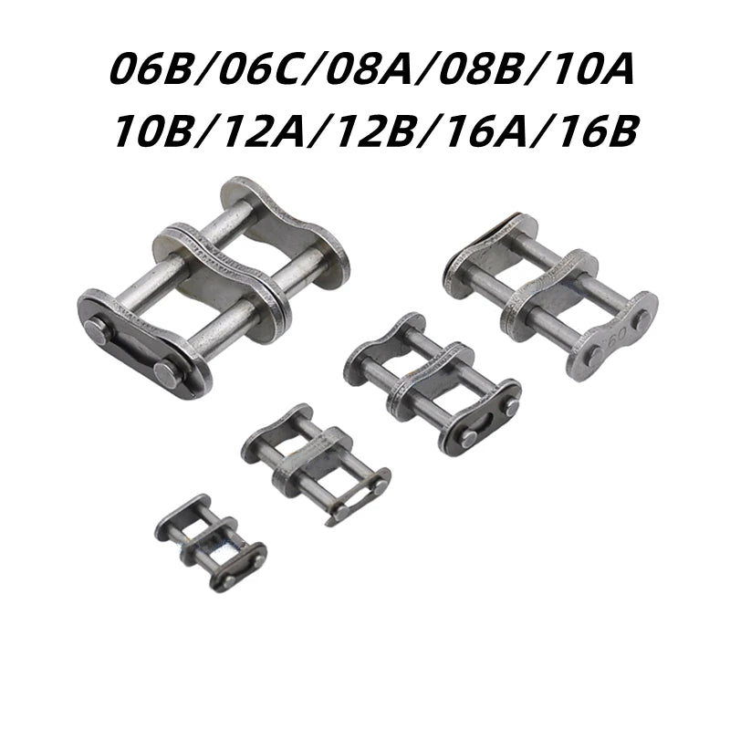 Double Row Full Buckle Drive Roller Chain Carbon Steel Industrial Buckle