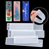 Rectangle Bookmark Silicone Mold Feather Casting Mould DIY Epoxy Resin Craft