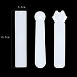 Rectangle Bookmark Silicone Mold Feather Casting Mould DIY Epoxy Resin Craft