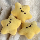Yellow Plush Star Keychain Funny Bag Doll Key Ring