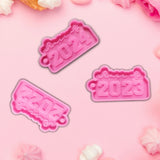 Year Keychain UV Crystal Epoxy Mold Pendant Resin Silicone Mould DIY Craft