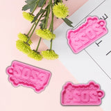 Year Keychain UV Crystal Epoxy Mold Pendant Resin Silicone Mould DIY Craft