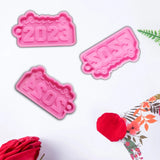 3 Pcs Year Keychain UV Crystal Epoxy Mold Pendant Ornaments Resin Silicone Mould