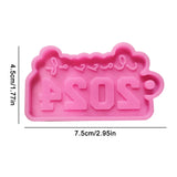 3 Pcs Year Keychain UV Crystal Epoxy Mold Pendant Ornaments Resin Silicone Mould