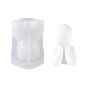 3D Family Support Cheeks Candle Molds for DIY Craft Making Xmas Gift
