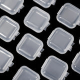 Mini Plastic Storage Box Clear Earrings Jewelry Case