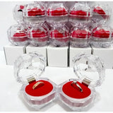 Acrylic Crystal Ring Boxes Storage Display Box Organizer