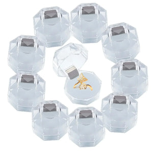 Acrylic Crystal Ring Boxes Storage Display Box Organizer