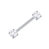 Sexy Turquoise Opal Stone Nipple Bar 14G Nipple Piercing Ring