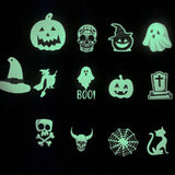 Halloween Luminous Earrings Fluorescent Prop for Girls Ghost Witch Pumpkin Party