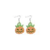 Halloween Luminous Earrings Fluorescent Prop for Girls Ghost Witch Pumpkin Party