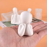 3D Cheek Support Family Silicone Mold for DIY Candle Making Resin Crafts