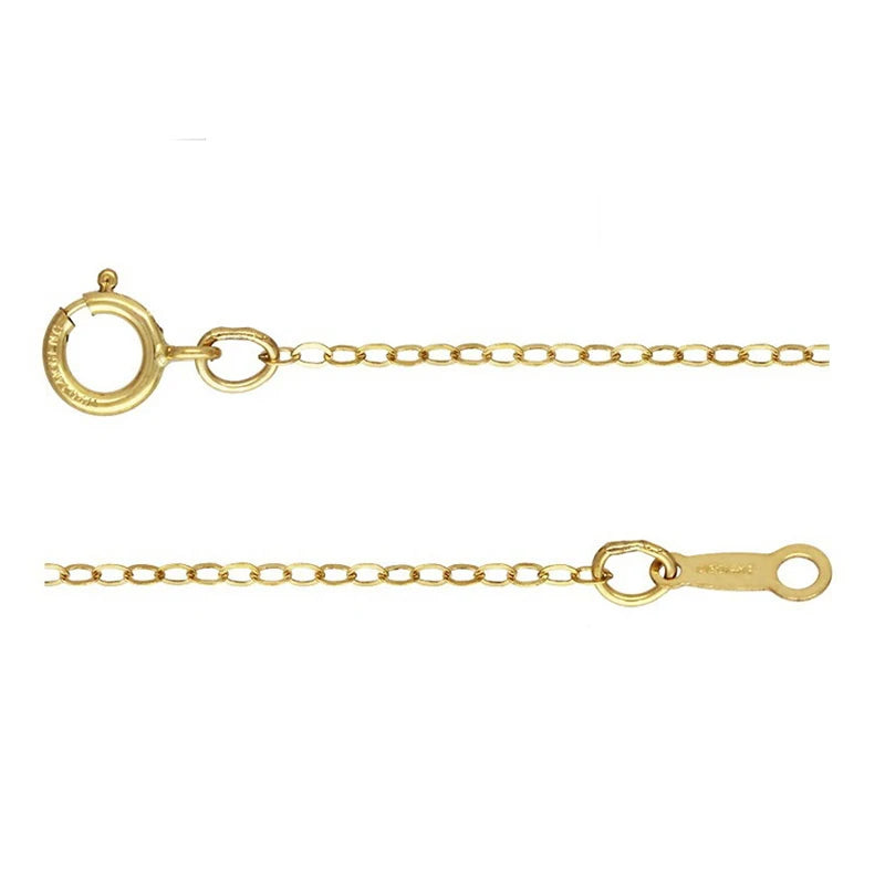 1.3mm Flat Chain 14KGF Filled Chain Stamp