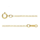 1.3mm Flat Chain 14KGF Filled Chain Stamp