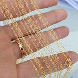 1.3mm Flat Chain 14KGF Filled Chain Stamp