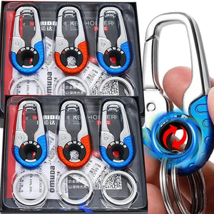 Stainless Steel Key Holder Car Keychain Keyring for Men