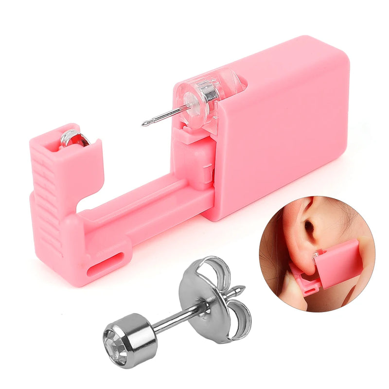 Disposable Ear Piercing Set Safe Painless Sterile Tool for Earrings