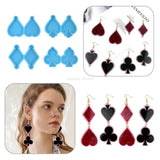 Playing Card Earring Pendant Resin Molds for DIY Jewelry Making