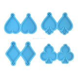 Playing Card Earring Pendant Resin Molds for DIY Jewelry Making