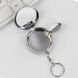 Round Ashtray Keychain Mini Cigarette Metal Pocket Smoke Ash Tray