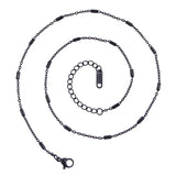 Cylinder Chain for Women Men DIY Necklace Stainless Steel Gift