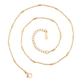 Cylinder Chain for Women Men DIY Necklace Stainless Steel Gift