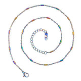 Cylinder Chain for Women Men DIY Necklace Stainless Steel Gift