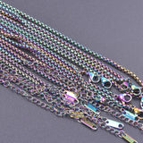 Popcorn Chain Necklaces Stainless Steel Jewelry On The Neck Collar