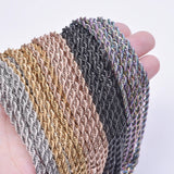 3mm Twisted Singapore Chain Stainless Steel Necklace for Men Women