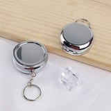 Metal Pill Box Keychain Case Portable Organizer DIY Jewelry Finding
