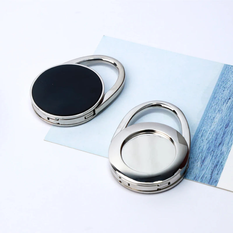 10pcs Portable Folding Purse Hook Crystal Handbag Holder 30mm Blank DIY Crafts