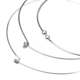 1.5/2.0/3.0MM Rhodium Plating Copper Necklace for Women