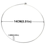 1.5/2.0/3.0MM Rhodium Plating Copper Necklace for Women