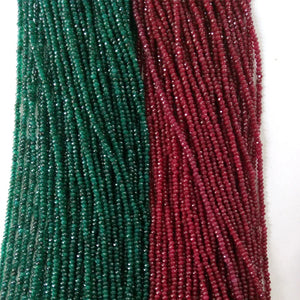 1.5mm Faceted Natural Stone Small Bead DIY Jewelry