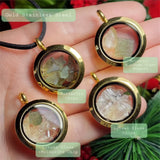 Libyan Desert Glass Moldavite Chips Necklace - Rough Meteorite Crystal