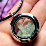 Libyan Desert Glass Moldavite Chips Necklace - Rough Meteorite Crystal