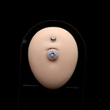 925 Sterling Silver Zircon Navel Piercing Belly Button Rings - Body Decorations